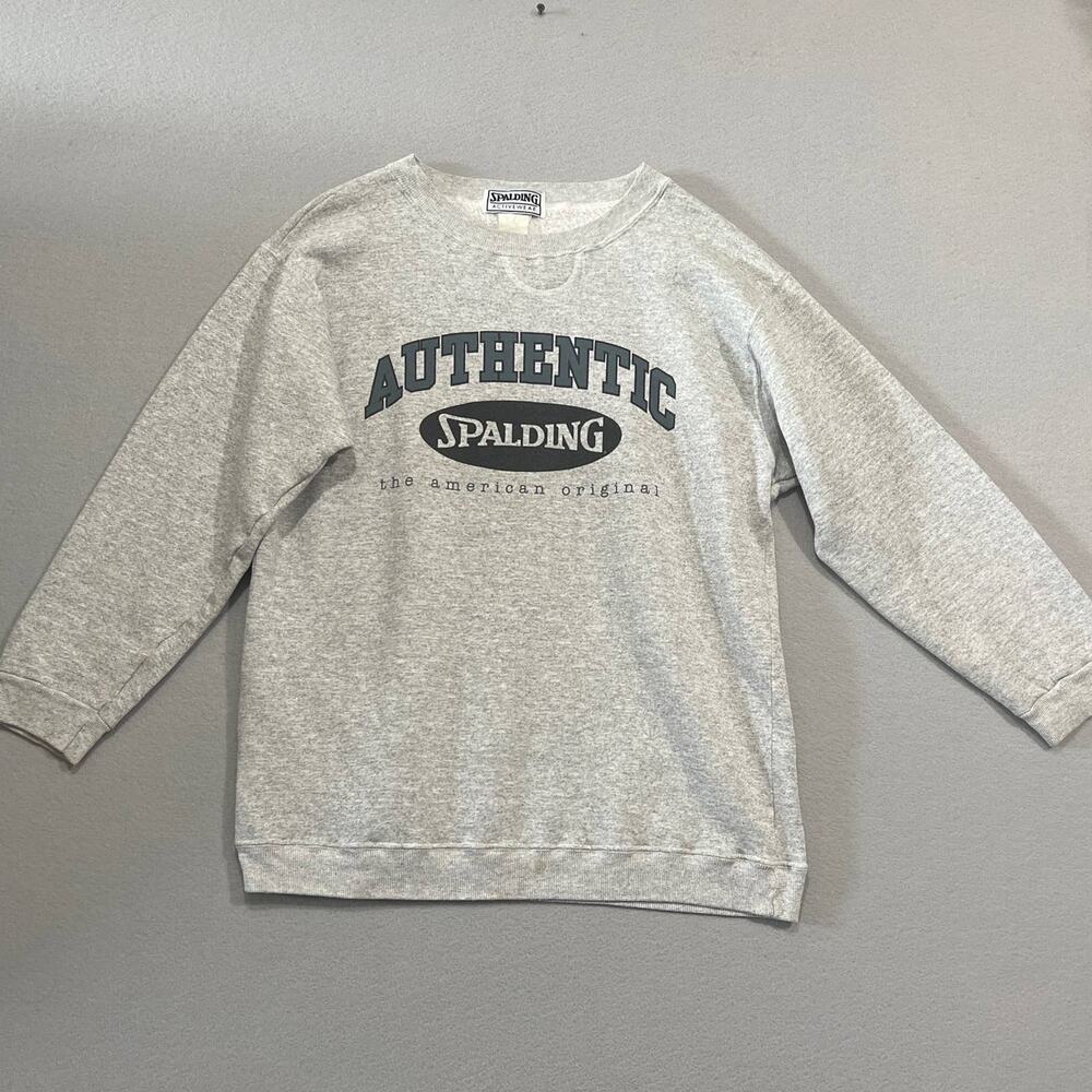 Spalding Active Wear Sweatshirt Men's Small/Medium Heather Gray Basic